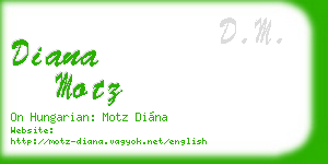 diana motz business card